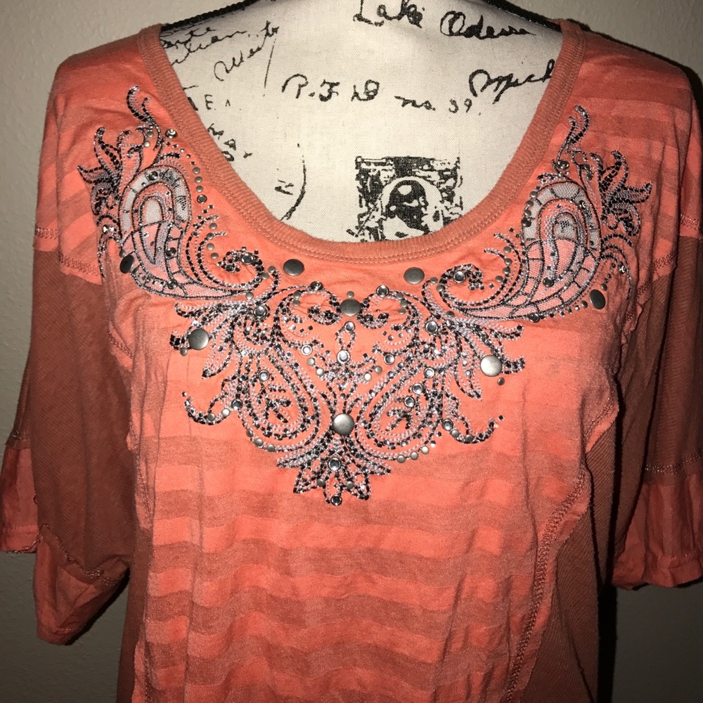 Miss Me embellished top
